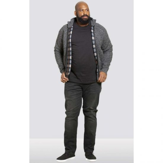 D555 Braxton Sweater Charcoal - Felpe & felpe con cappuccio - Felpe & Felpe con Cappuccio Uomo Taglie Forti
