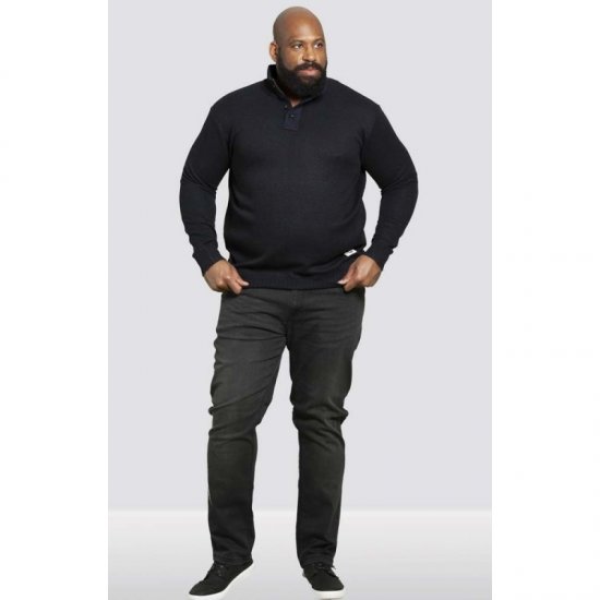 D555 Zane Sweater Navy - Felpe & felpe con cappuccio - Felpe & Felpe con Cappuccio Uomo Taglie Forti