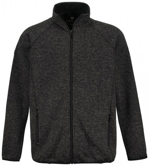 Jay-Pi 802394 Giacca in pile lavorato a maglia Nero TALL - TALL giubbotti - Giacche TALL per uomo alto