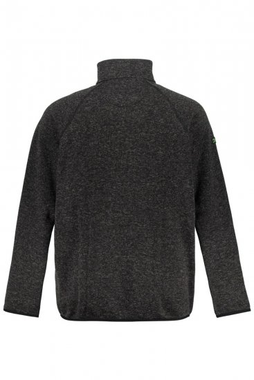 Jay-Pi 802394 Giacca in pile lavorato a maglia Nero - Giubbotti - Giubbotti Uomo Taglie Forti