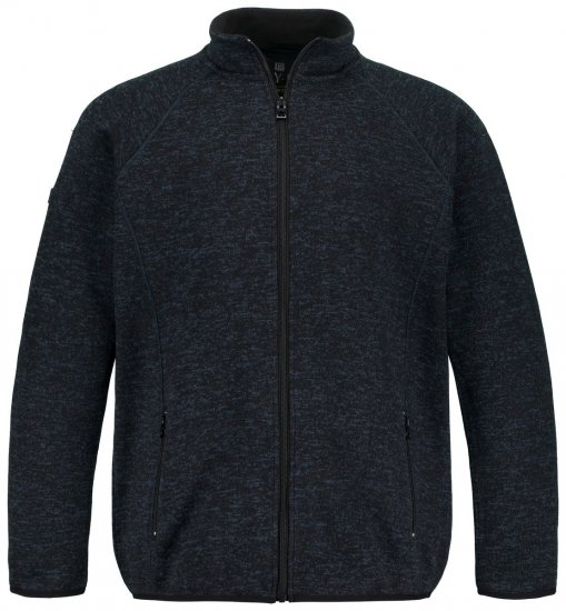 Jay-Pi 802394 Giacca in pile lavorato a maglia Blu scuro TALL - TALL giubbotti - Giacche TALL per uomo alto