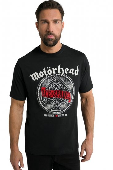 JP1880 Motörhead ACE Graphic Comfort Fit Band T-Shirt Black - Magliette - Magliette Uomo Taglie Forti