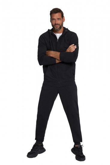 JP1880 802934 Completo tuta con felpa con cappuccio e pantaloni Nero - Tute da ginnastica - Tute Completa/Tute da ginnastica uomo taglie forti