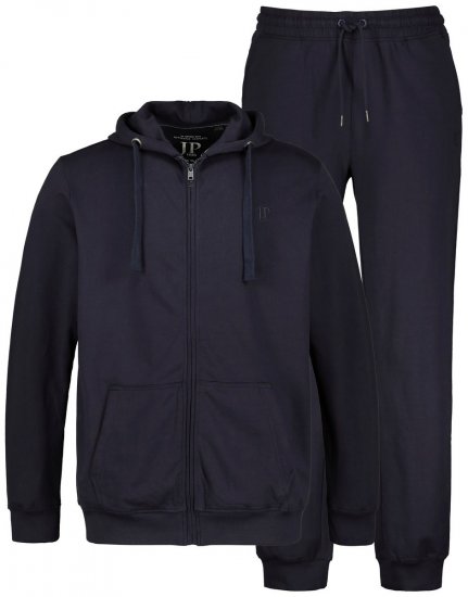 JP1880 802934 Completo tuta con felpa con cappuccio e pantaloni Blu scuro - Tute da ginnastica - Tute Completa/Tute da ginnastica uomo taglie forti