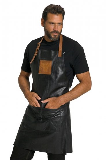 JP1880 803288 Grembiule in pelle Nero - Grembiuli - 