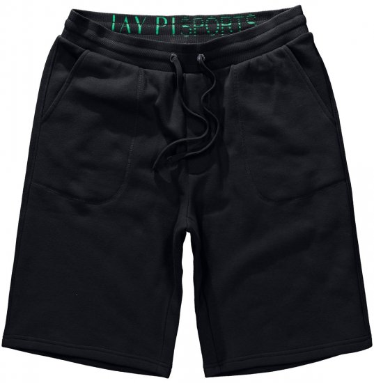 Jay-Pi 804151 Bermuda della tuta Nero - Pantaloni & pantaloncini tuta - Pantaloni Tuta Uomo Taglie Forti