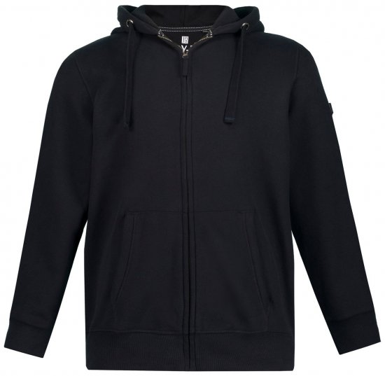 Jay-Pi 804164 Felpa con cappuccio e zip Nero - Felpe & felpe con cappuccio - Felpe & Felpe con Cappuccio Uomo Taglie Forti