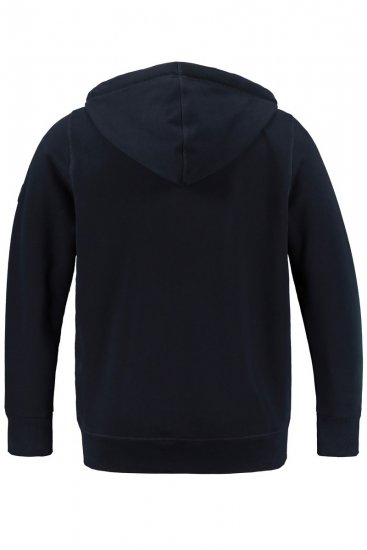 Jay-Pi 804164 Felpa con cappuccio e zip Blu scuro - Felpe & felpe con cappuccio - Felpe & Felpe con Cappuccio Uomo Taglie Forti