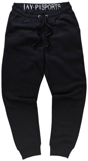 Jay-Pi 804175 Pantaloni della tuta slim con tasche laterali Nero - Pantaloni & pantaloncini tuta - Pantaloni Tuta Uomo Taglie Forti