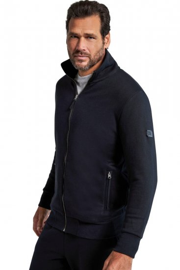 Jay-Pi 804180 Felpa con zip e collo alto Nero - Felpe & felpe con cappuccio - Felpe & Felpe con Cappuccio Uomo Taglie Forti