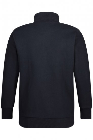 Jay-Pi 804180 Felpa con zip e collo alto Blu scuro - Felpe & felpe con cappuccio - Felpe & Felpe con Cappuccio Uomo Taglie Forti