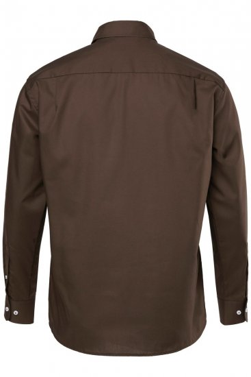 JP1880 Shirt Business Long Sleeve Brown - Camicie - Camicie Taglie Forti Uomo
