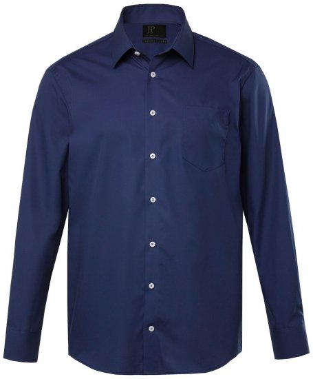 JP1880 804890 Camicia business no-stiro manica lunga Blu scuro TALL - TALL camicie - Camicie TALL per uomo alto