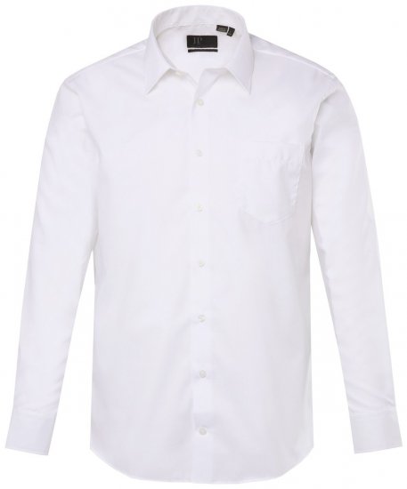 JP1880 804890 Camicia business no-stiro manica lunga Bianco - Camicie - Camicie Taglie Forti Uomo