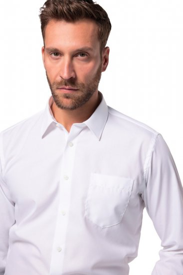 JP1880 804890 Camicia business no-stiro manica lunga Bianco TALL - TALL camicie - Camicie TALL per uomo alto