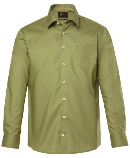 JP1880 Shirt Business Long Sleeve Green - Camicie - Camicie Taglie Forti Uomo