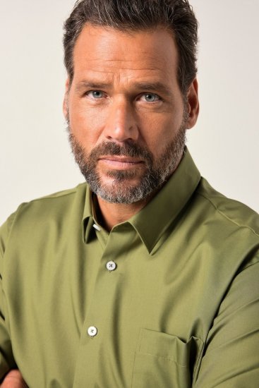 JP1880 Shirt Business Long Sleeve Green - Camicie - Camicie Taglie Forti Uomo