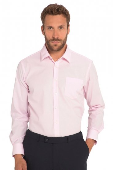 JP1880 Shirt Business Long Sleeve Pink - Camicie - Camicie Taglie Forti Uomo
