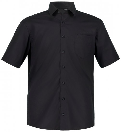 JP1880 804891 Camicia a maniche corte Nero - Camicie - Camicie Taglie Forti Uomo