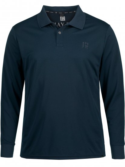 JP1880 Jay-Pi QuickDry Long Sleeve Golf Polo Shirt Navy Blue - Abbigliamento sportivo & Outdoor - Abbigliamento Sportivo Uomo Taglie Forti