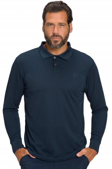 JP1880 Jay-Pi QuickDry Long Sleeve Golf Polo Shirt Navy Blue - Abbigliamento sportivo & Outdoor - Abbigliamento Sportivo Uomo Taglie Forti