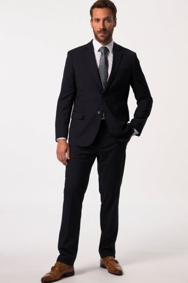 JP1880 Kapros Flexnamic Pantaloni da abito Blu scuro - Abiti - Abiti da Uomo Taglie Forti