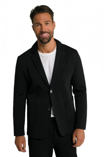 JP1880 New York Flexnamic Blazer in jersey Nero - Abiti - Abiti da Uomo Taglie Forti