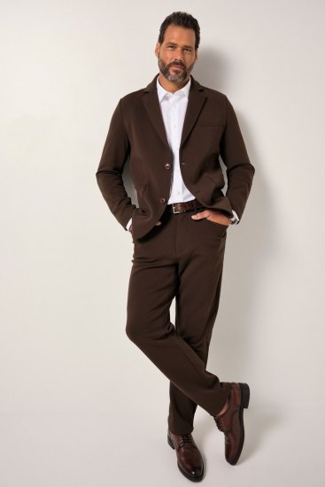 JP1880 New York Flexnamic Blazer in jersey Marrone scuro - Abiti - Abiti da Uomo Taglie Forti