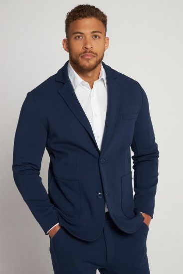 JP1880 New York Flexnamic Blazer in jersey Blu notte - Abiti - Abiti da Uomo Taglie Forti