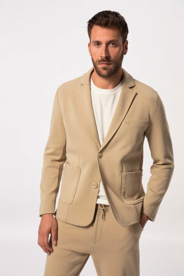 JP1880 New York Flexnamic Blazer in jersey Beige - Abiti - Abiti da Uomo Taglie Forti