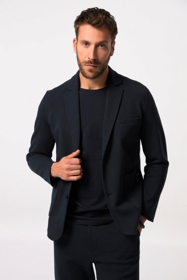 JP1880 New York Flexnamic Blazer in jersey Blu scuro - Abiti - Abiti da Uomo Taglie Forti