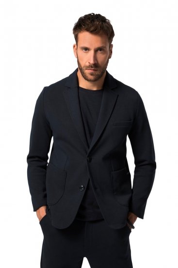 JP1880 New York Flexnamic Blazer in jersey Blu scuro - Abiti - Abiti da Uomo Taglie Forti
