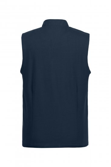 JP1880 Mottled Stretch Knit Stand-up Collar Vest Navy Blue - Giubbotti - Giubbotti Uomo Taglie Forti