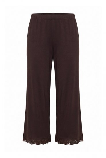 Ulla Popken 806944 Pigiama a maniche corte Marrone - Pigiami/Loungewear - 