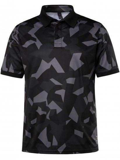 Jay-Pi QuickDry Golf Polo Shirt Camouflage Black - Abbigliamento sportivo & Outdoor - Abbigliamento Sportivo Uomo Taglie Forti