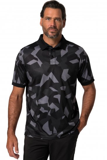 Jay-Pi QuickDry Golf Polo Shirt Camouflage Black - Abbigliamento sportivo & Outdoor - Abbigliamento Sportivo Uomo Taglie Forti