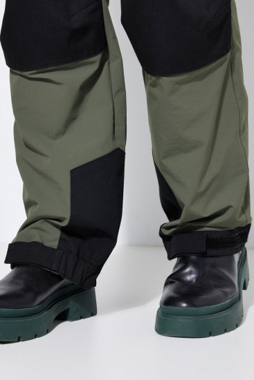 Ulla Popken 807803 Pantaloni da trekking HYPRAR con catarifrangenti Verde oliva - Outdoor - 