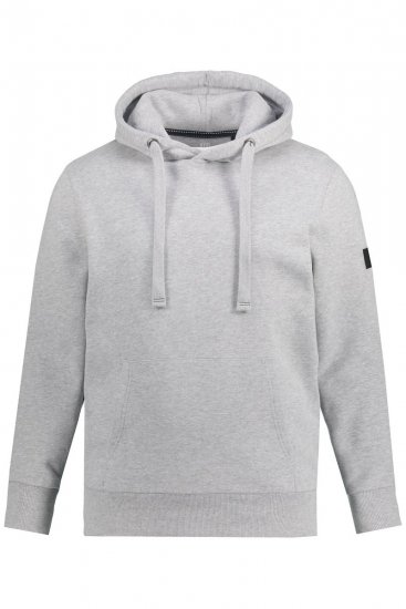 JAY-PI Hoodie with Soft Brushed Interior Grey - Felpe & felpe con cappuccio - Felpe & Felpe con Cappuccio Uomo Taglie Forti