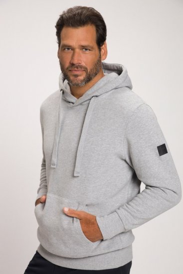 JAY-PI Hoodie with Soft Brushed Interior Grey - Felpe & felpe con cappuccio - Felpe & Felpe con Cappuccio Uomo Taglie Forti