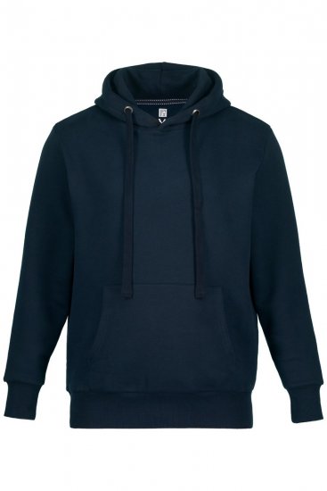 JAY-PI Hoodie with Soft Brushed Interior Navy - Felpe & felpe con cappuccio - Felpe & Felpe con Cappuccio Uomo Taglie Forti