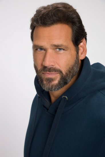 JAY-PI Hoodie with Soft Brushed Interior Navy - Felpe & felpe con cappuccio - Felpe & Felpe con Cappuccio Uomo Taglie Forti