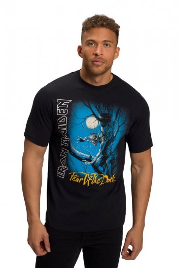 JP1880 Iron Maiden Graphic Comfort Fit Band T-Shirt Black - Magliette - Magliette Uomo Taglie Forti