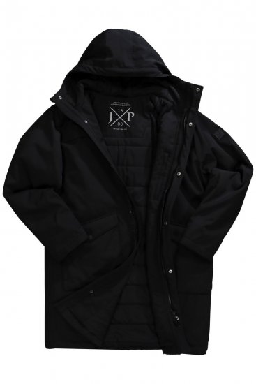 JP1880 Parka Warm Sleeves with Windcuffs Black - Giubbotti - Giubbotti Uomo Taglie Forti