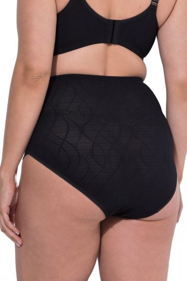 Ulla Popken 809385 Slip modellante con pizzo Nero - Intimo modellante - 