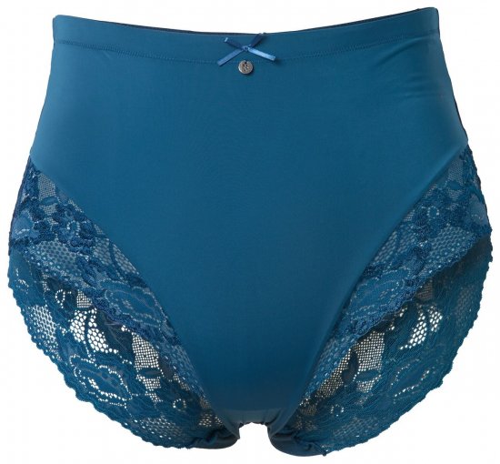 Ulla Popken 809385 Slip modellante con pizzo Petrolio - Intimo modellante - 