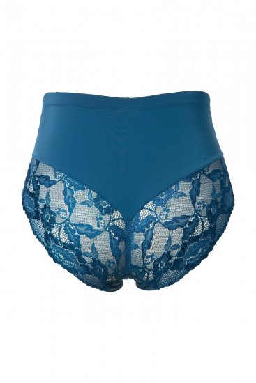 Ulla Popken 809385 Slip modellante con pizzo Petrolio - Intimo modellante - 