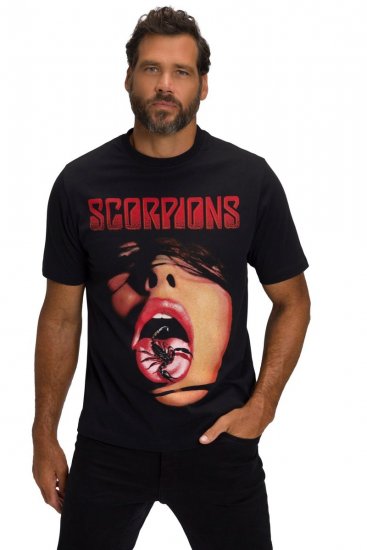 JP1880 Scorpions Graphic Comfort Fit Band T-Shirt Black - Magliette - Magliette Uomo Taglie Forti