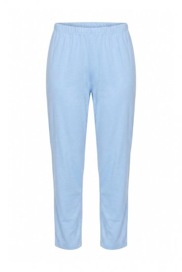 Ulla Popken 810592 Pigiama con pizzo Azzurro - Pigiami/Loungewear - 
