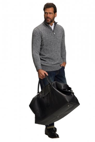 JP1880 810787 Borsone da viaggio in nappa d'agnello Nero - Borse - 