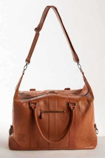 JP1880 810787 Borsone da viaggio in nappa d'agnello Marrone cognac - Borse - 